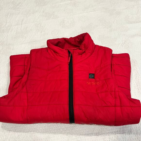 Ororo red puffer vest S women - Picture 7 of 12